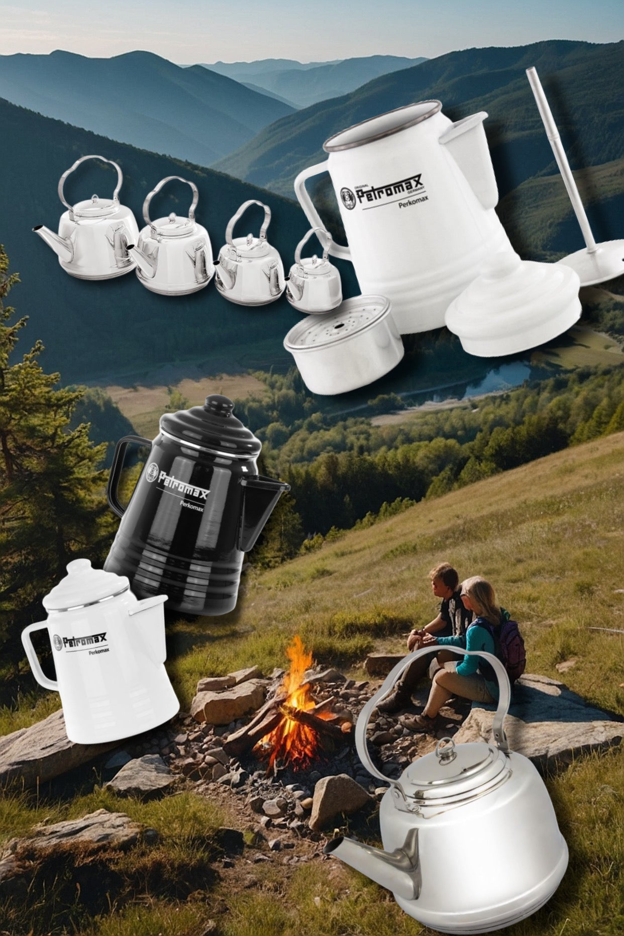 Camping- & Outdoor Kaffe- & Teekocher