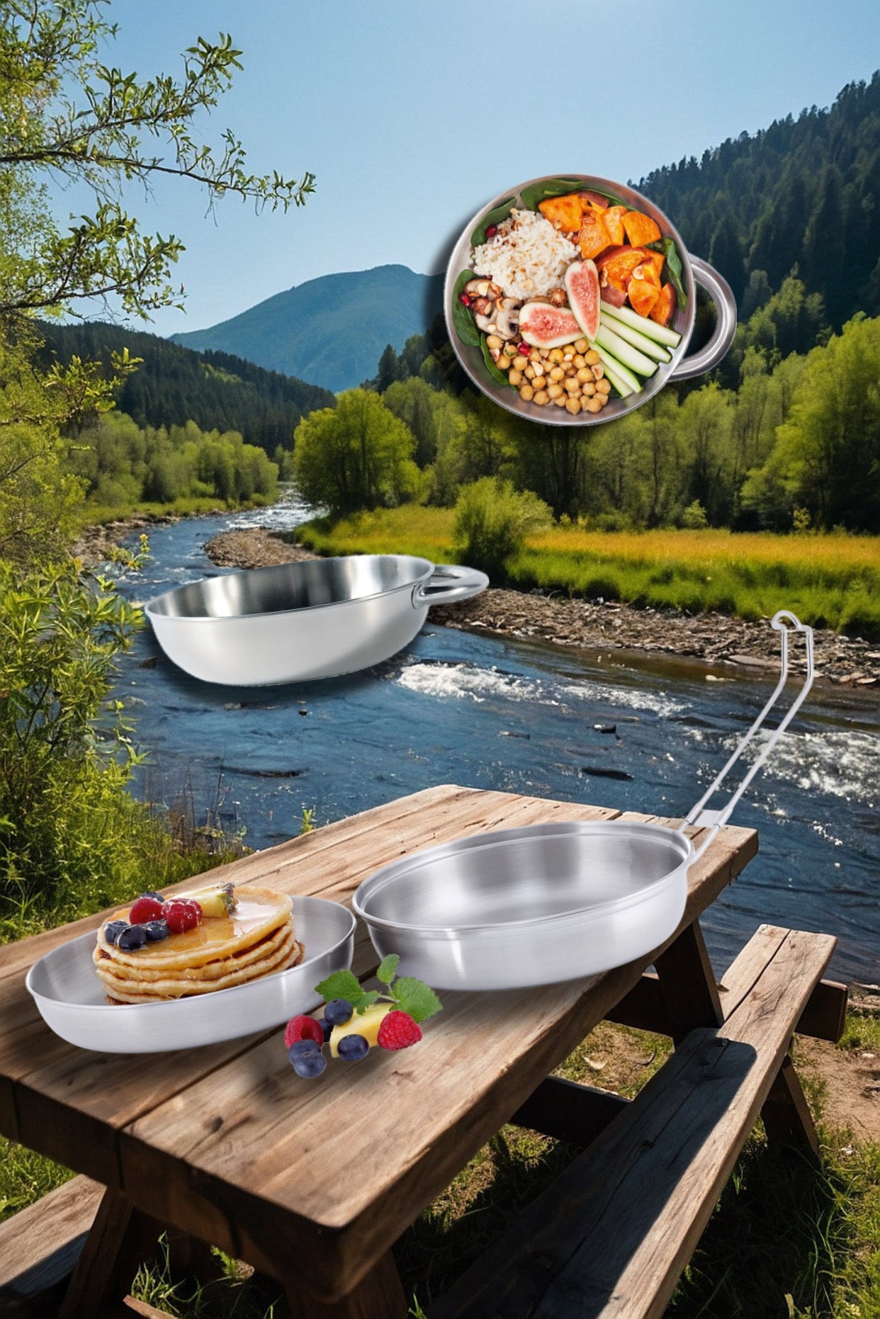 Camping- & Outdoor Teller / Bowl / Schalen