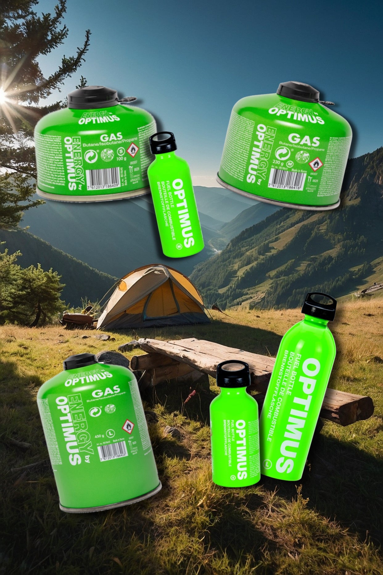 Outdoor- & Camping Brennstoffflaschen & Gaskartuschen