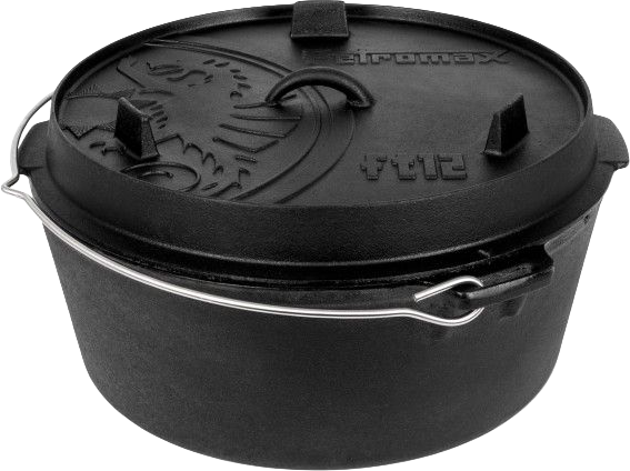 PETROMAX® Feuertopf aus Gusseisen, ohne Füsse.